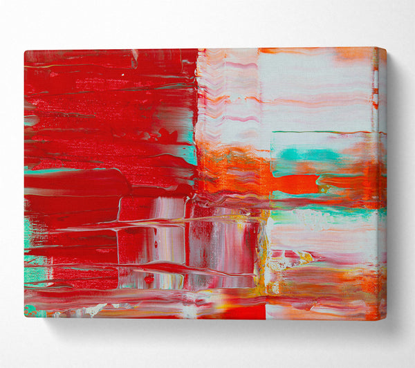  A Canvas Print of Crimson And White Stripes Canvas Wall Art
