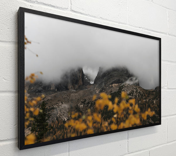 Golden Foggy Peaks