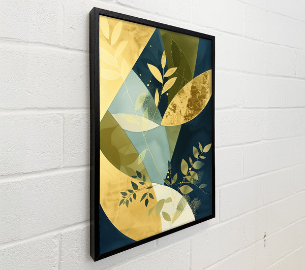 Golden Abstract Blooms