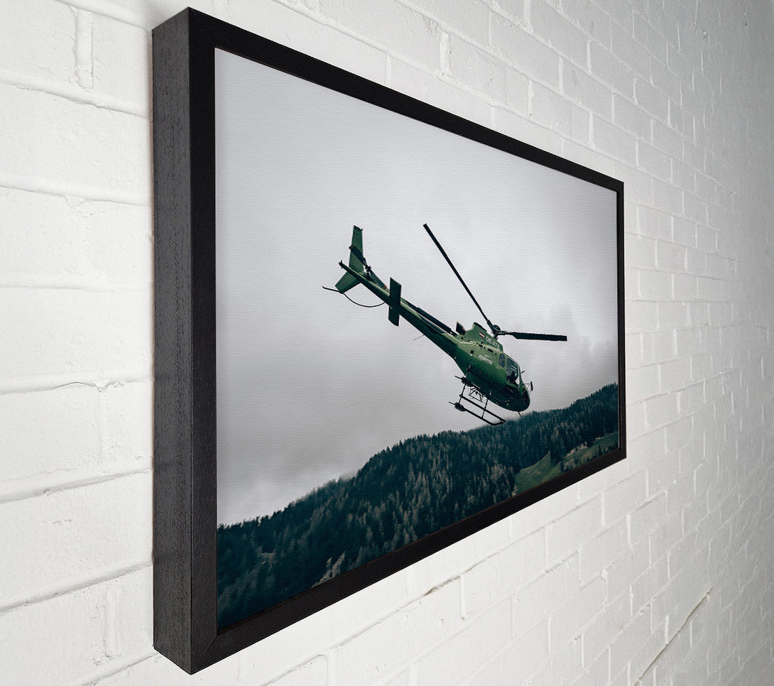  A Canvas Print of Emerald Green Ascent Canvas Print
