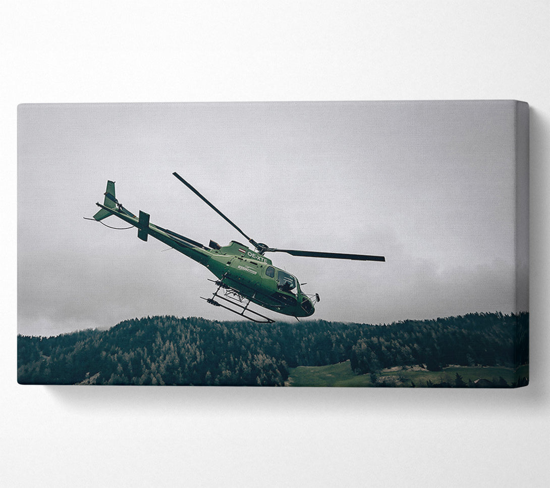  A Canvas Print of Emerald Green Ascent Canvas Print