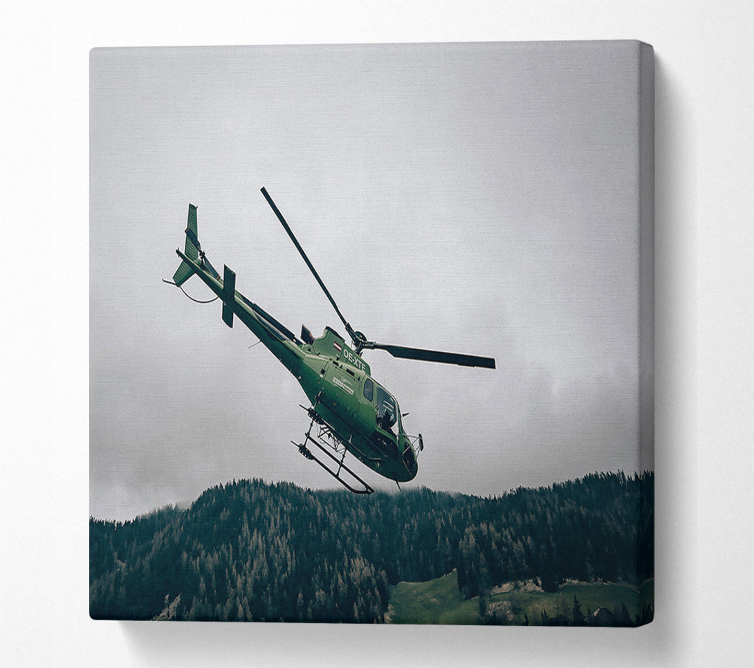  A Canvas Print of Emerald Green Ascent Canvas Print