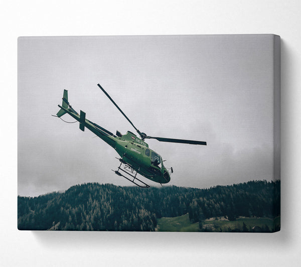  A Canvas Print of Emerald Green Ascent Canvas Print