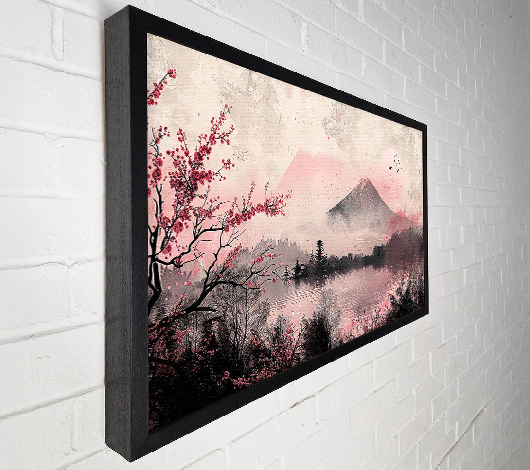  A Canvas Print of Pink Mountain Dreamscape Canvas Print