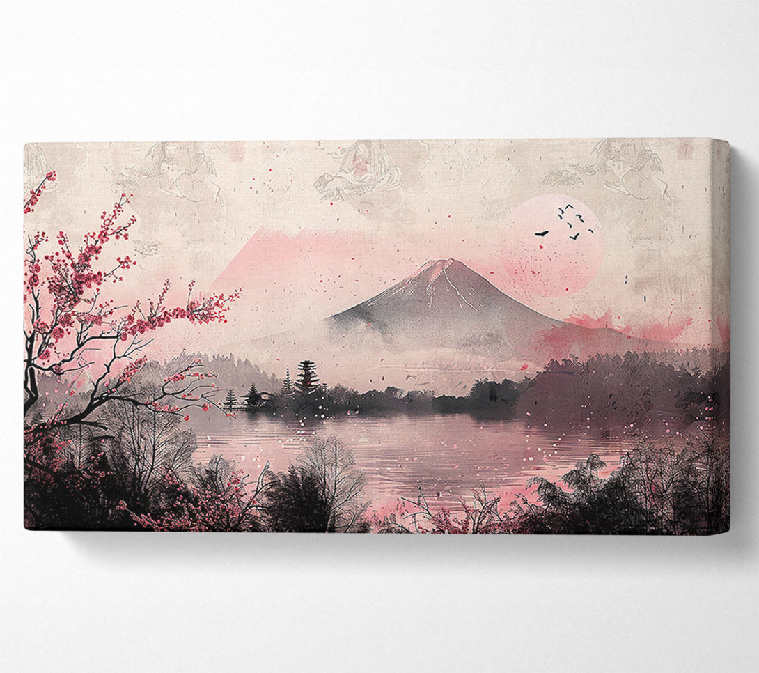  A Canvas Print of Pink Mountain Dreamscape Canvas Print