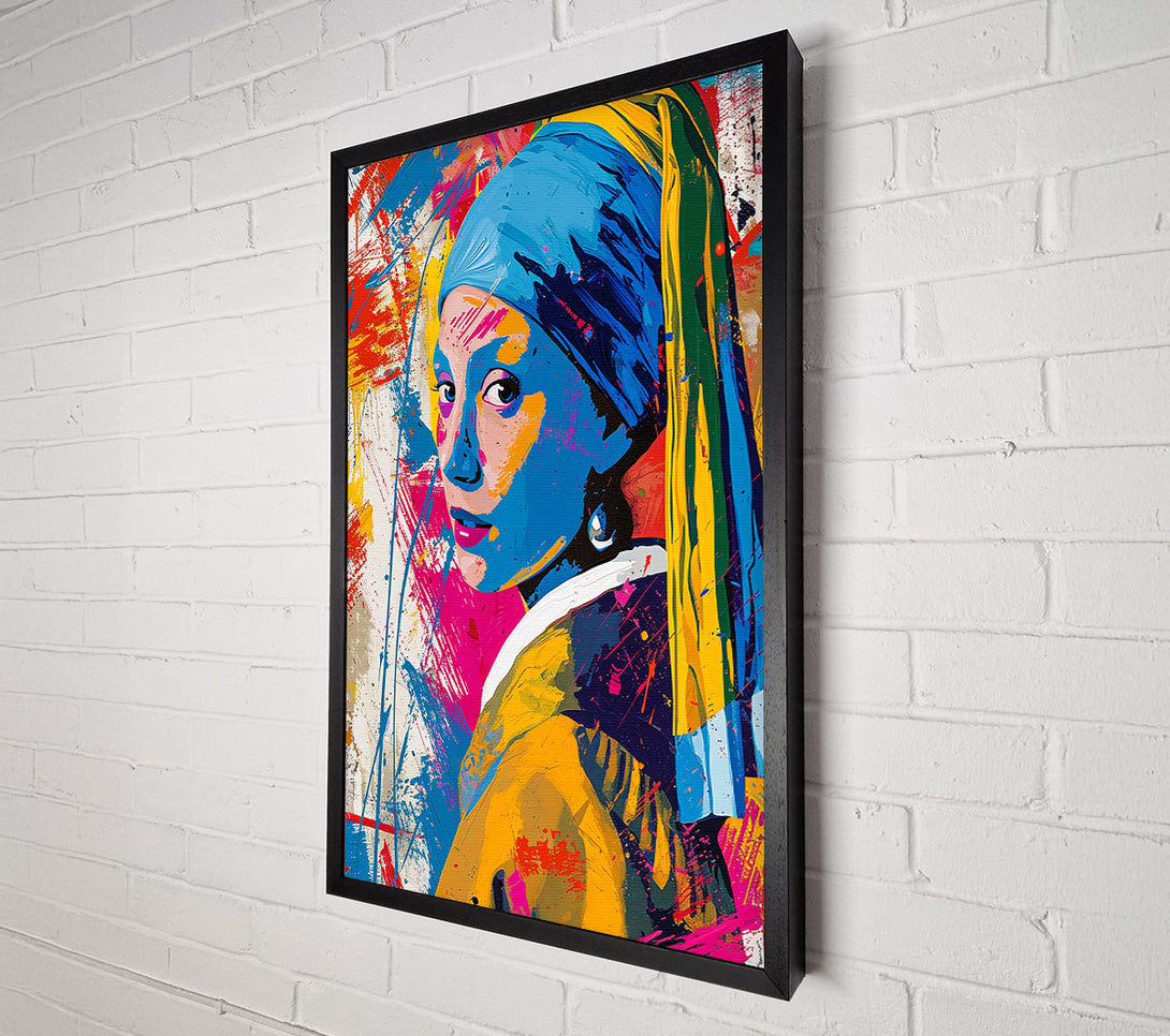  A Canvas Print of Abstract Pearl Earrings Canvas Art