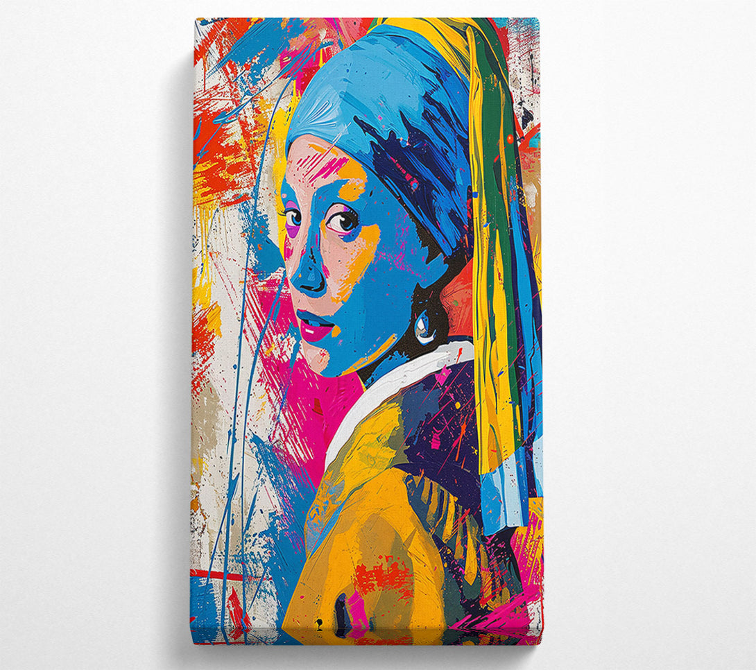  A Canvas Print of Abstract Pearl Earrings Canvas Art