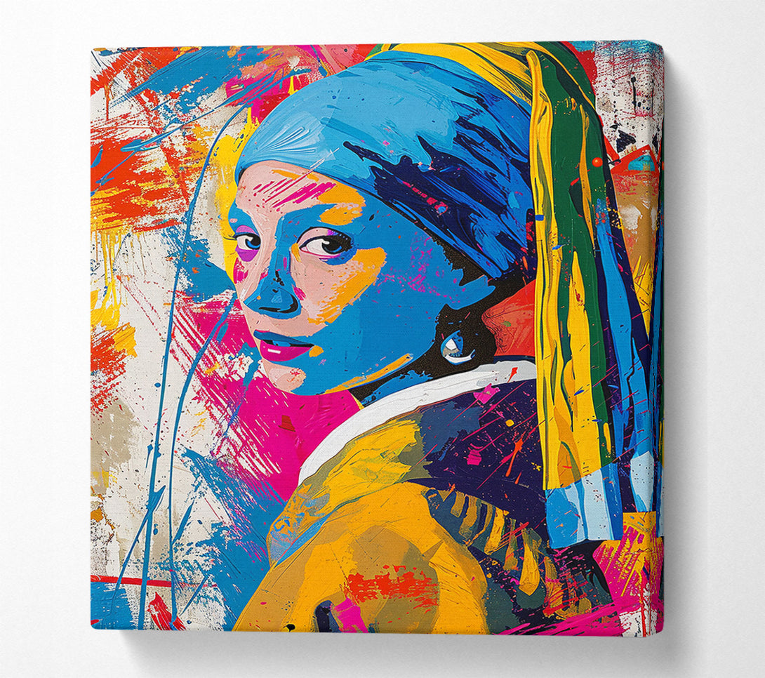  A Canvas Print of Abstract Pearl Earrings Canvas Art