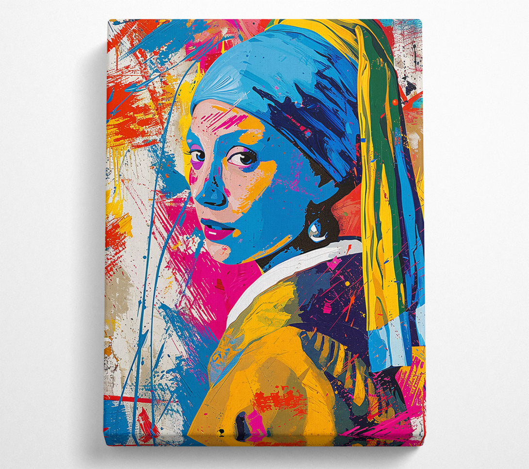  A Canvas Print of Abstract Pearl Earrings Canvas Art