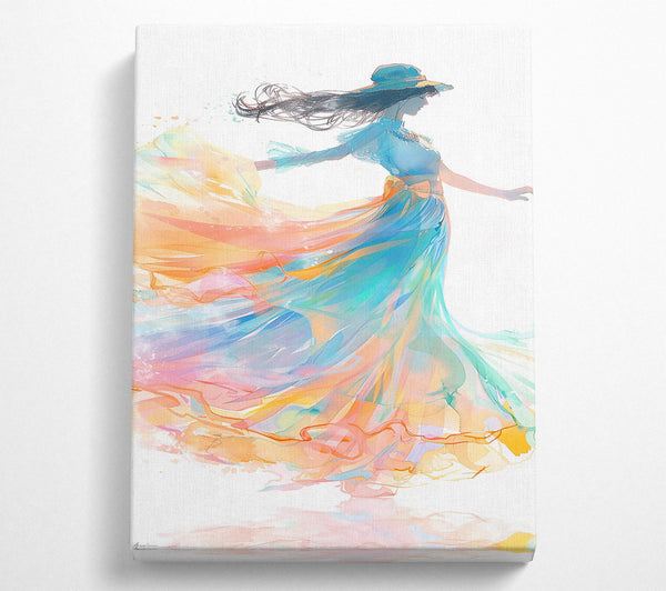  A Canvas Print of Azure Dream Flight Canvas Art