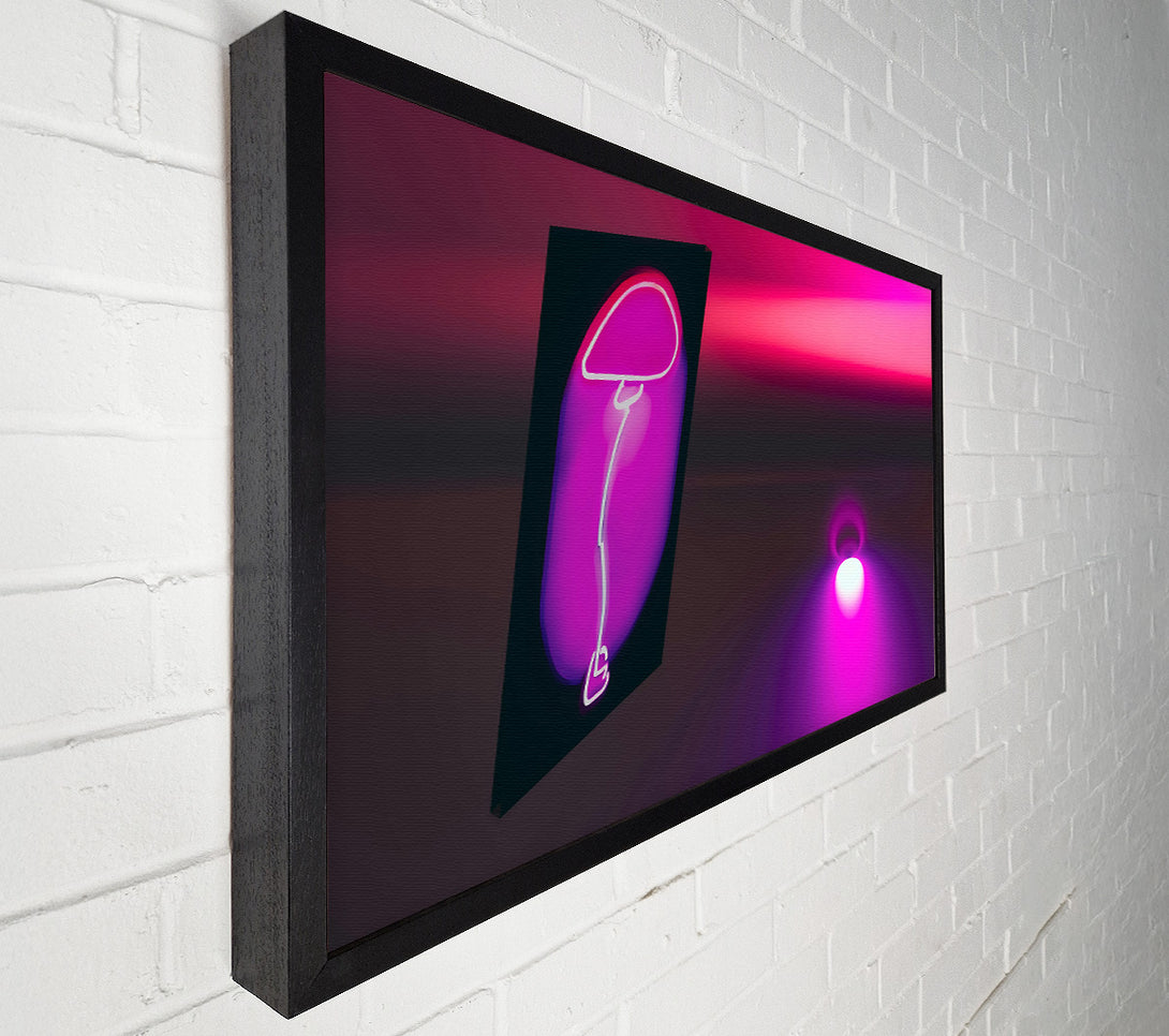  A Canvas Print of Pink Neon Glow Canvas Wall Art