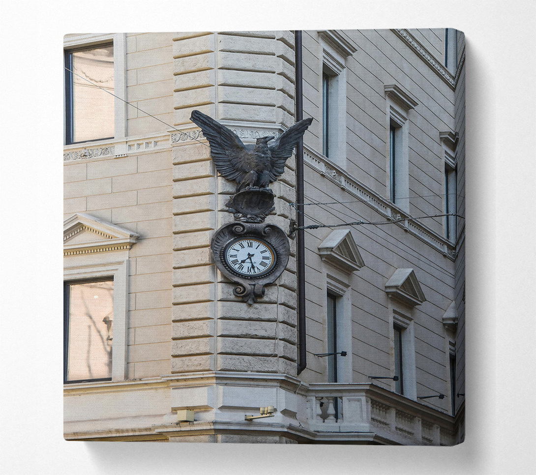  A Canvas Print of White Eagle Timekeeper Canvas Print