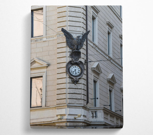  A Canvas Print of White Eagle Timekeeper Canvas Print
