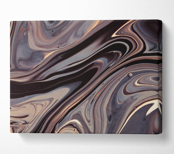 A Canvas Print of Chocolate Swirling Abstract Canvas Print