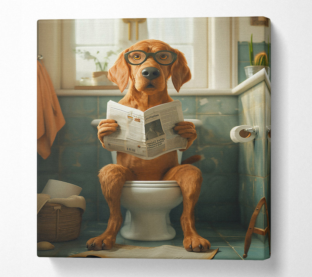  A Canvas Print of The Brown Newsreader Canvas Art
