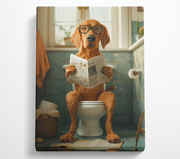  A Canvas Print of The Brown Newsreader Canvas Art
