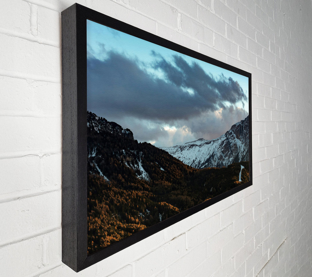  A Canvas Print of Blue Sky Mountain Pass Canvas Print