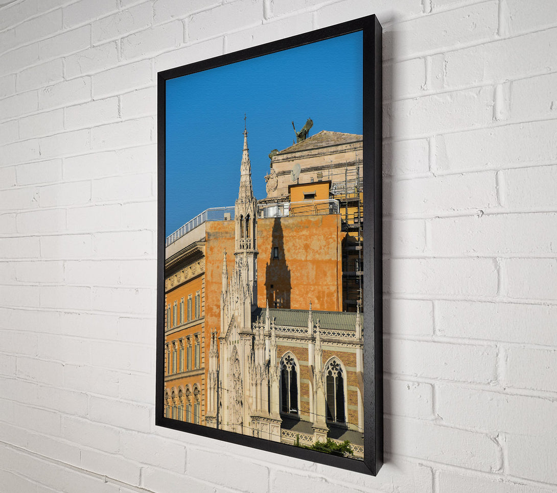  A Canvas Print of Golden Spire Shadow Canvas Print