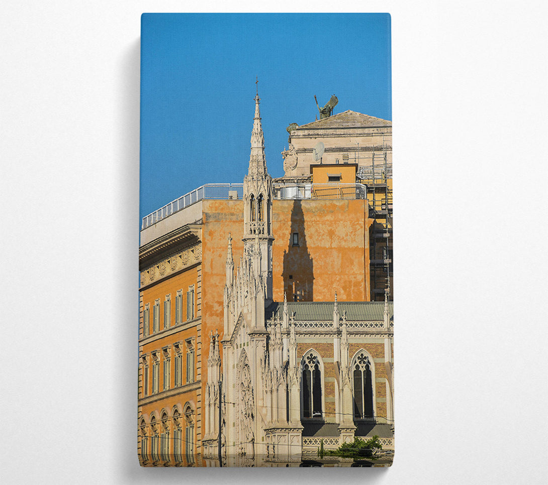  A Canvas Print of Golden Spire Shadow Canvas Print