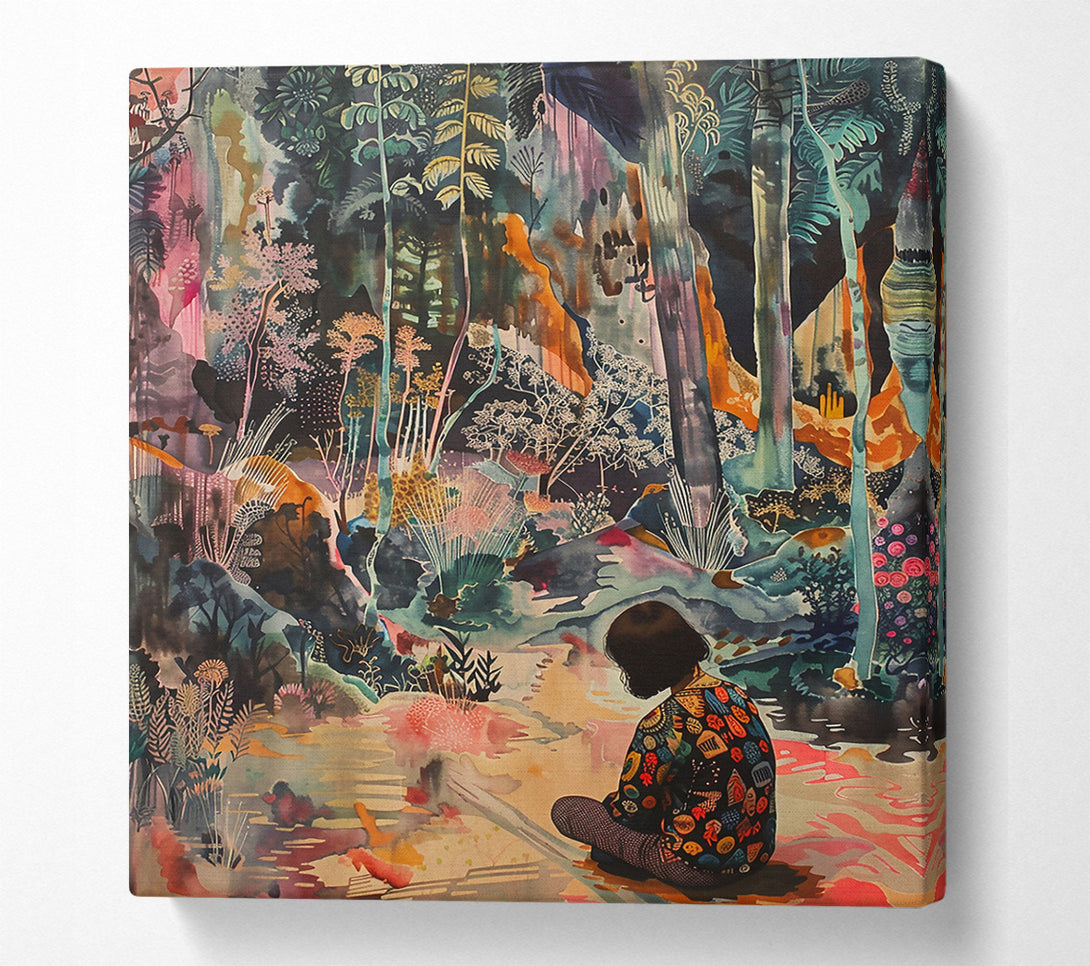  A Canvas Print of Golden Forest Reverie Canvas Art
