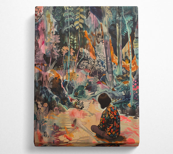  A Canvas Print of Golden Forest Reverie Canvas Art