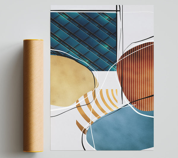 Abstract Shapes One Poster