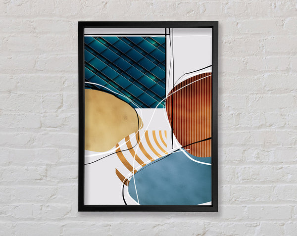 Abstract Shapes One Framed Print