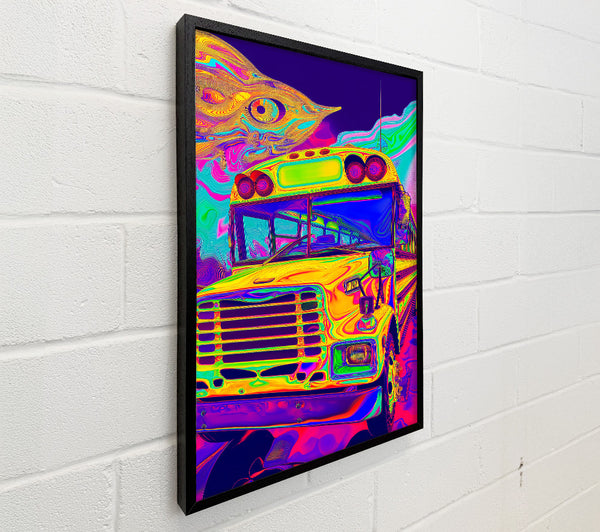 Yellow Psychedelic Bus