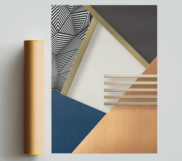Abstract Shapes Two Poster