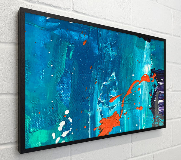 Teal And Orange Splashes