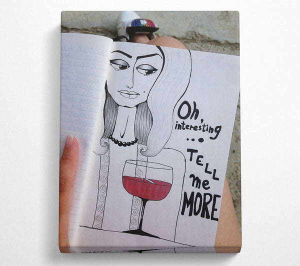  A Canvas Print of Crimson Wine Story Canvas Art