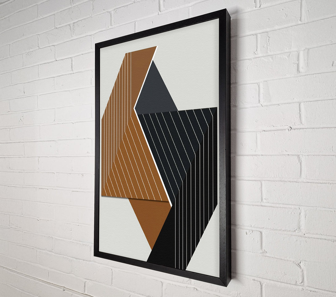  A Canvas Print of Abstract Shapes And Lines Canvas Art