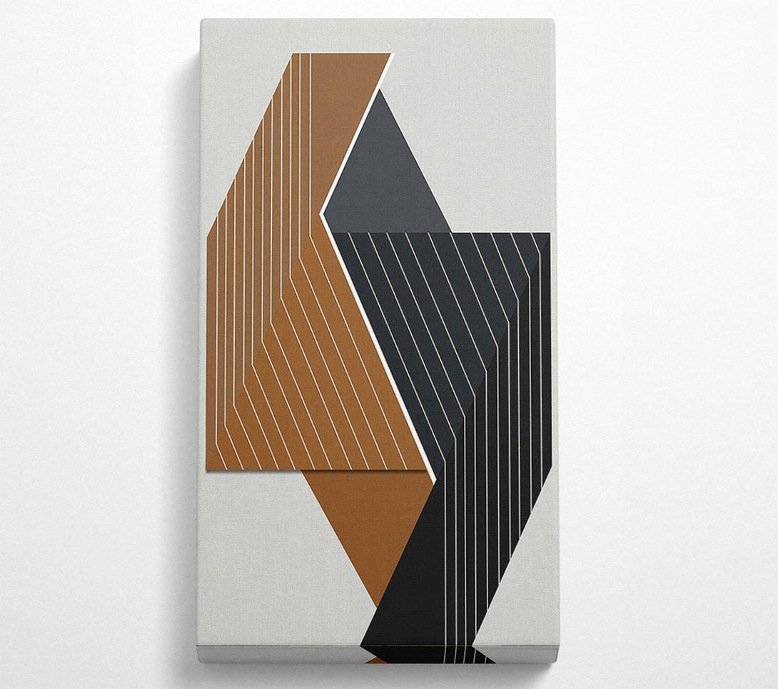  A Canvas Print of Abstract Shapes And Lines Canvas Art