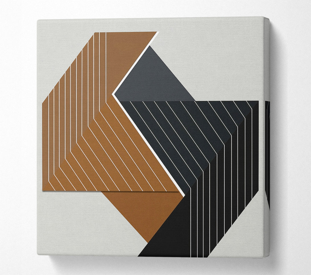  A Canvas Print of Abstract Shapes And Lines Canvas Art