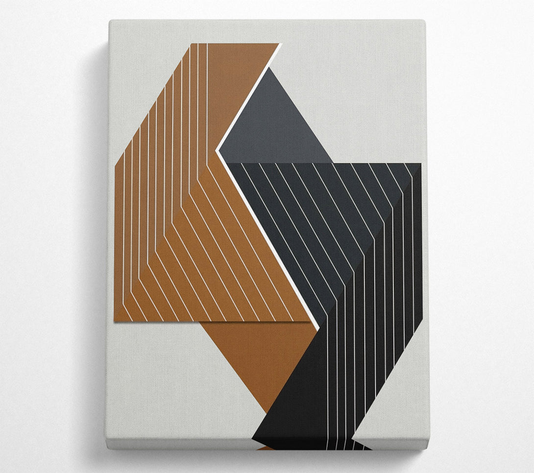  A Canvas Print of Abstract Shapes And Lines Canvas Art
