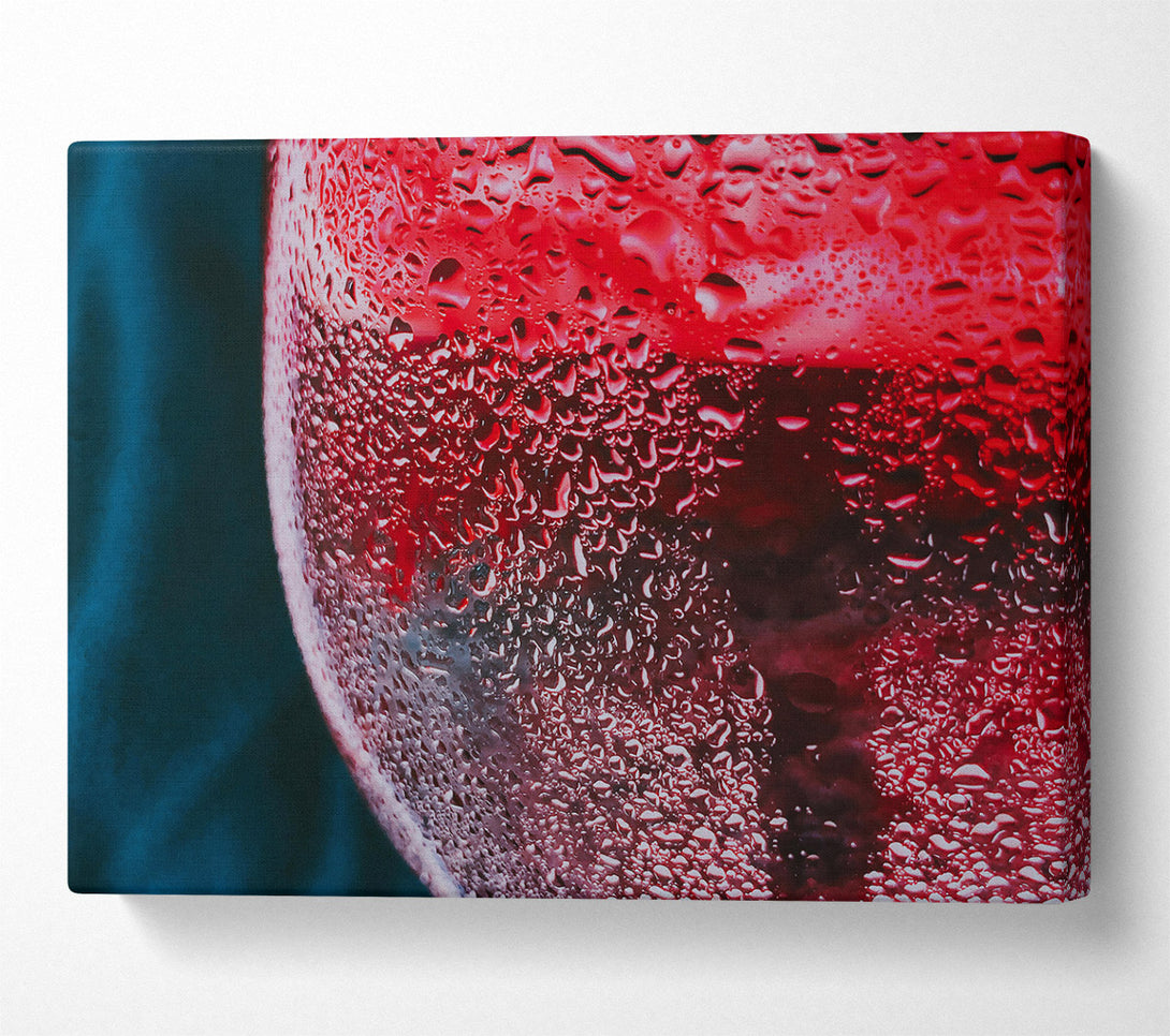  A Canvas Print of Crimson Water Drops Canvas Art