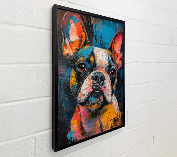 Azure Frenchie Portrait