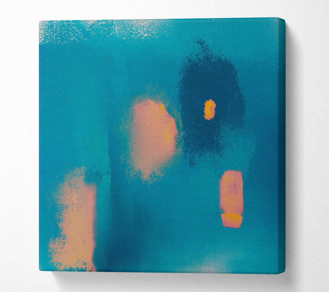  A Canvas Print of Teal Abstract Dream Canvas Wall Art
