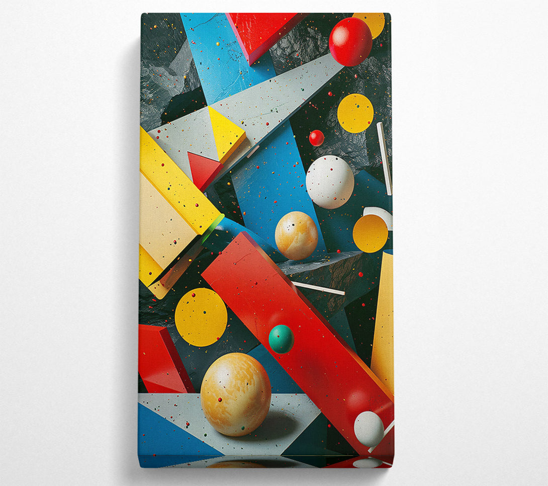  A Canvas Print of Abstract Shapes And Spheres Canvas Wall Art