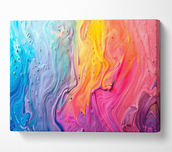  A Canvas Print of Pink Swirls Of Color Canvas Print