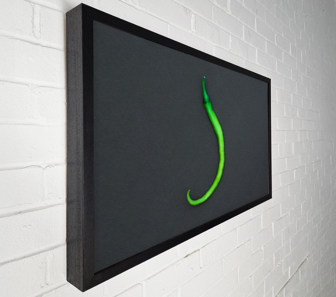  A Canvas Print of Green Pepper Swirl Canvas Wall Art