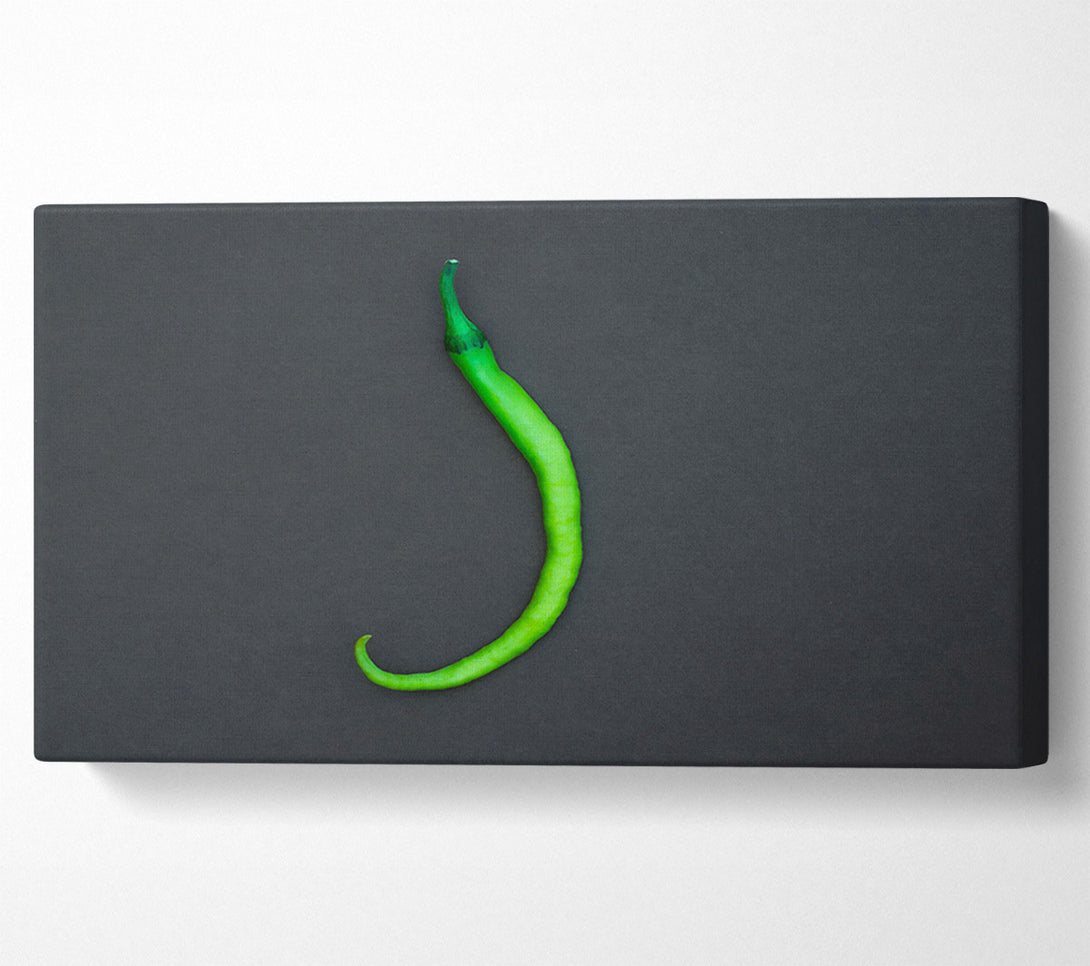  A Canvas Print of Green Pepper Swirl Canvas Wall Art