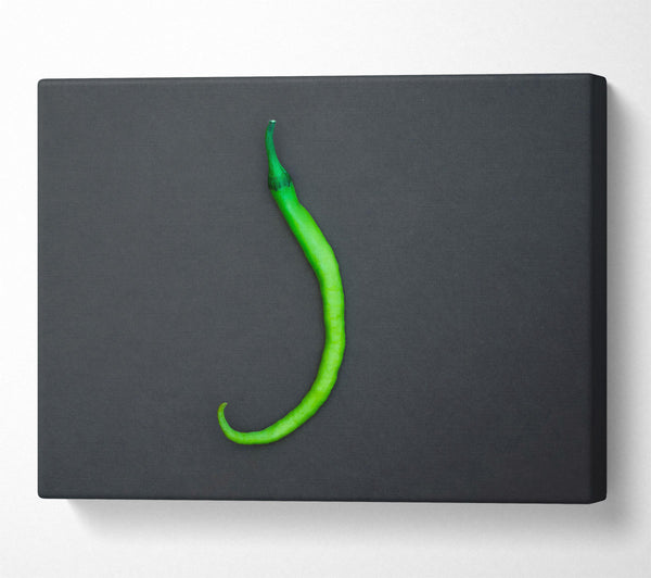  A Canvas Print of Green Pepper Swirl Canvas Wall Art
