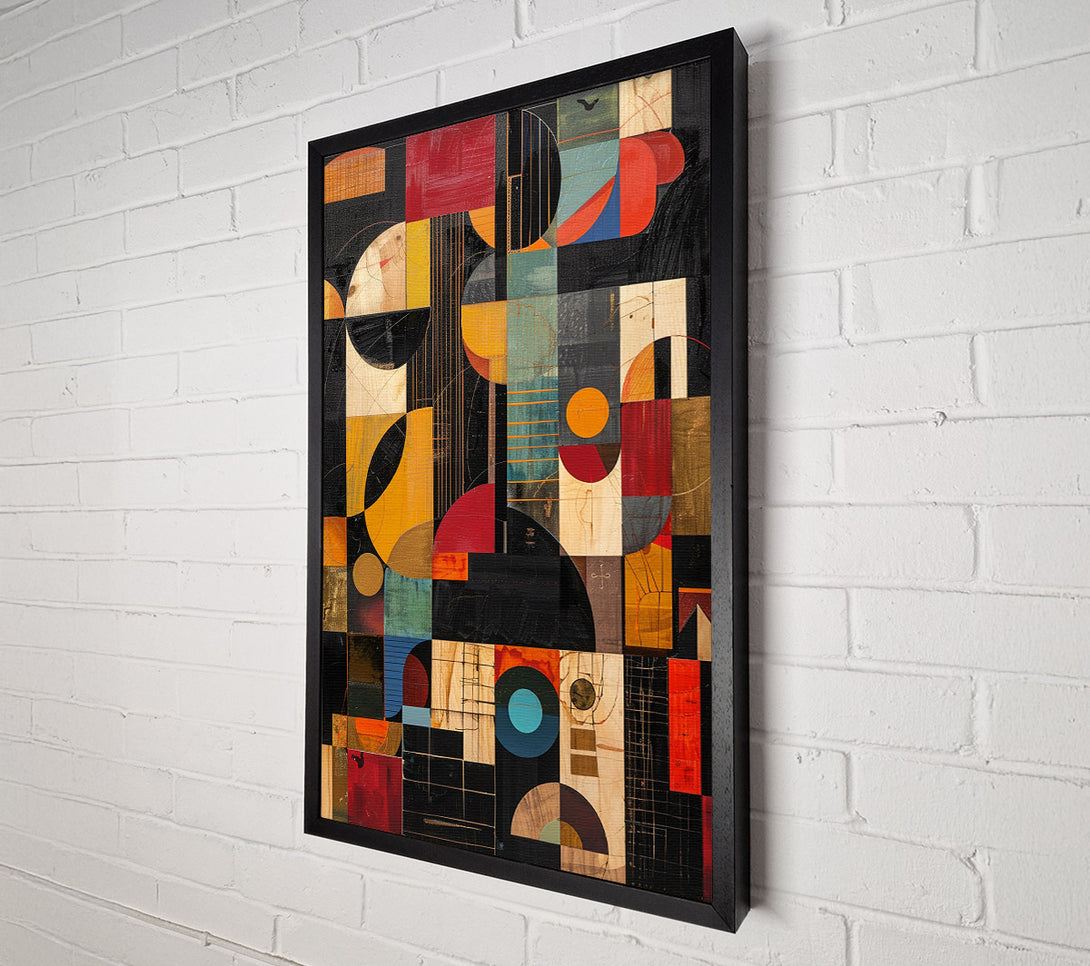  A Canvas Print of Abstract Shapes Of Art Canvas Print
