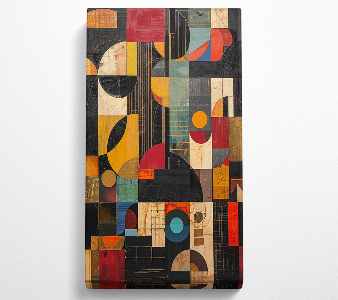  A Canvas Print of Abstract Shapes Of Art Canvas Print
