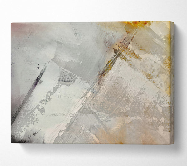  A Canvas Print of Silver And Gold Swirls Canvas Print