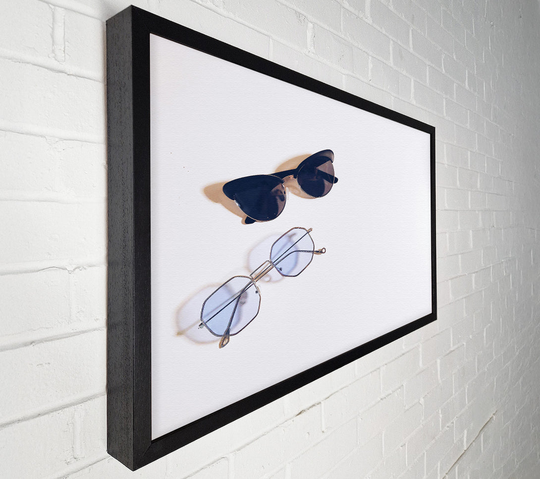  A Canvas Print of Black And Blue Shades Canvas Wall Art