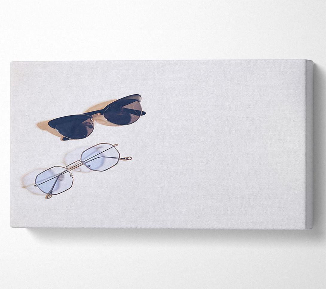  A Canvas Print of Black And Blue Shades Canvas Wall Art
