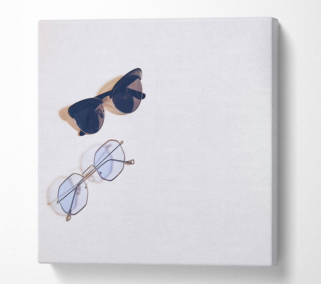  A Canvas Print of Black And Blue Shades Canvas Wall Art