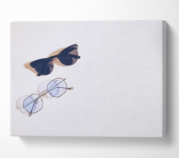  A Canvas Print of Black And Blue Shades Canvas Wall Art